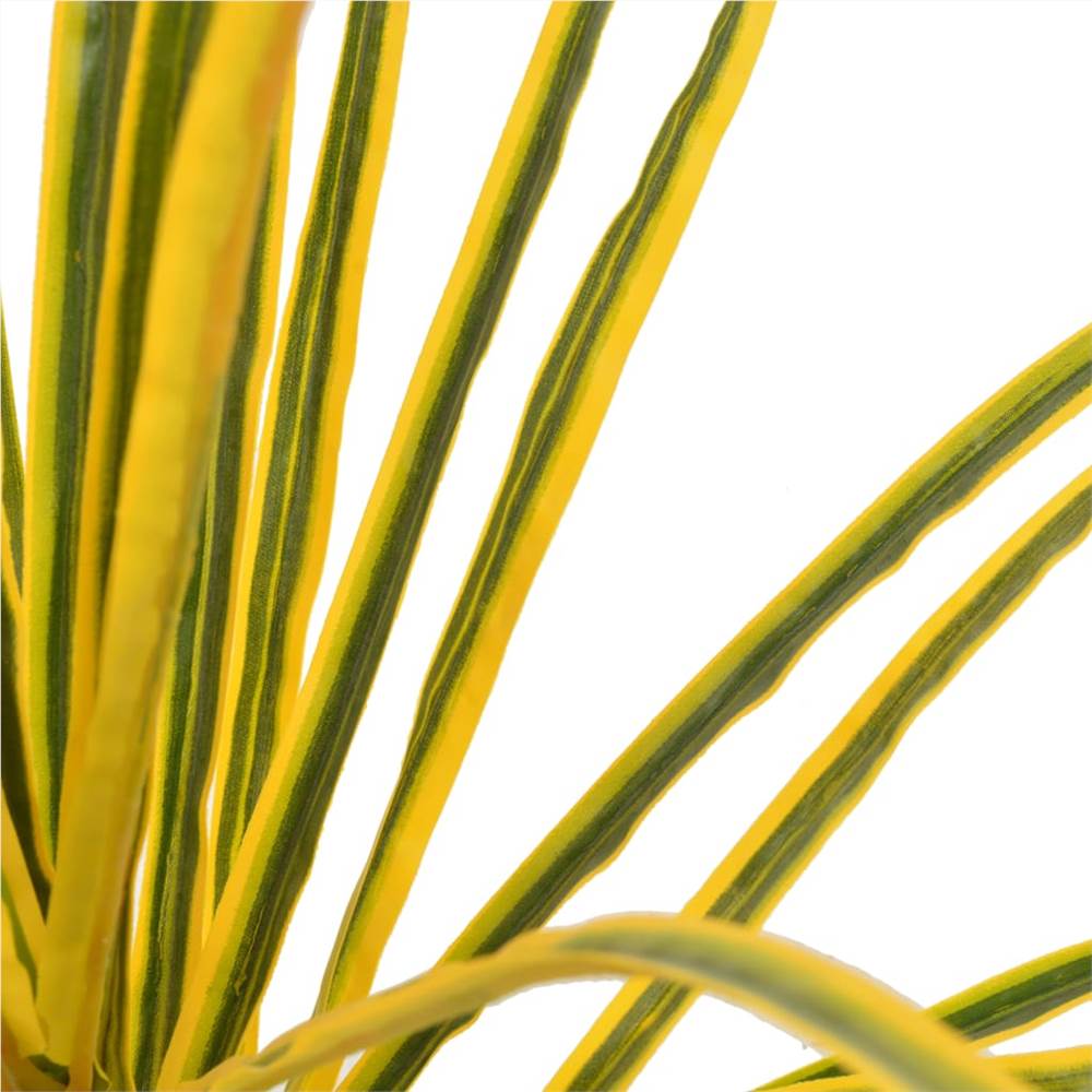 Artificial Plant Dracaena with Pot Yellow 125 cm