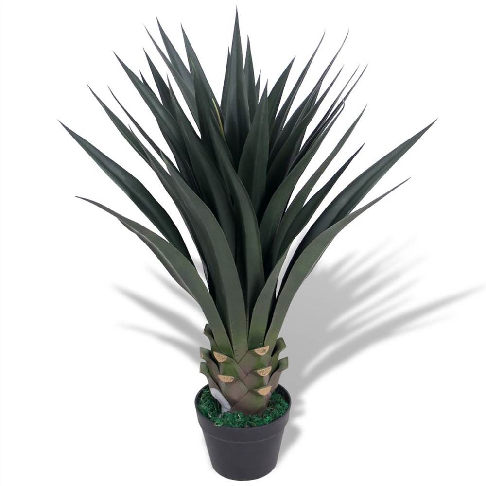 Künstliche Yucca Pflanze mit Topf 90 cm grün