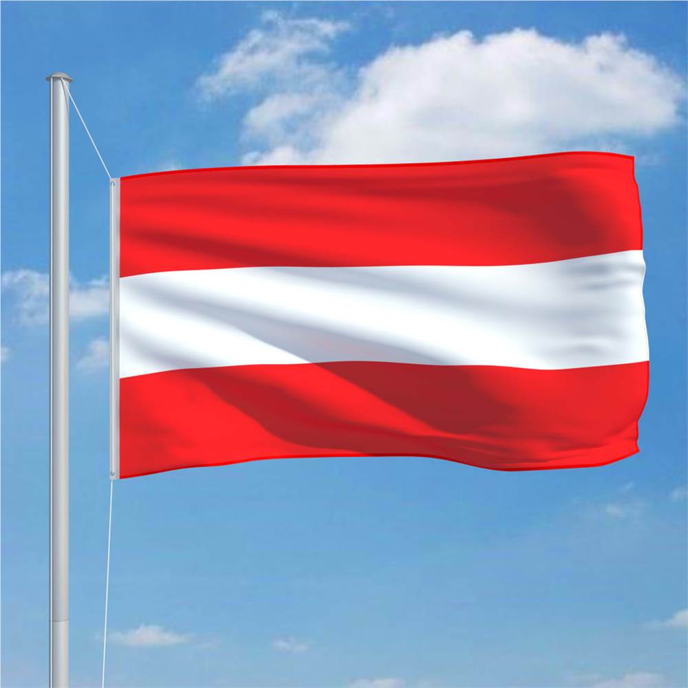 Austria Flag and Pole Aluminium 6,2 m