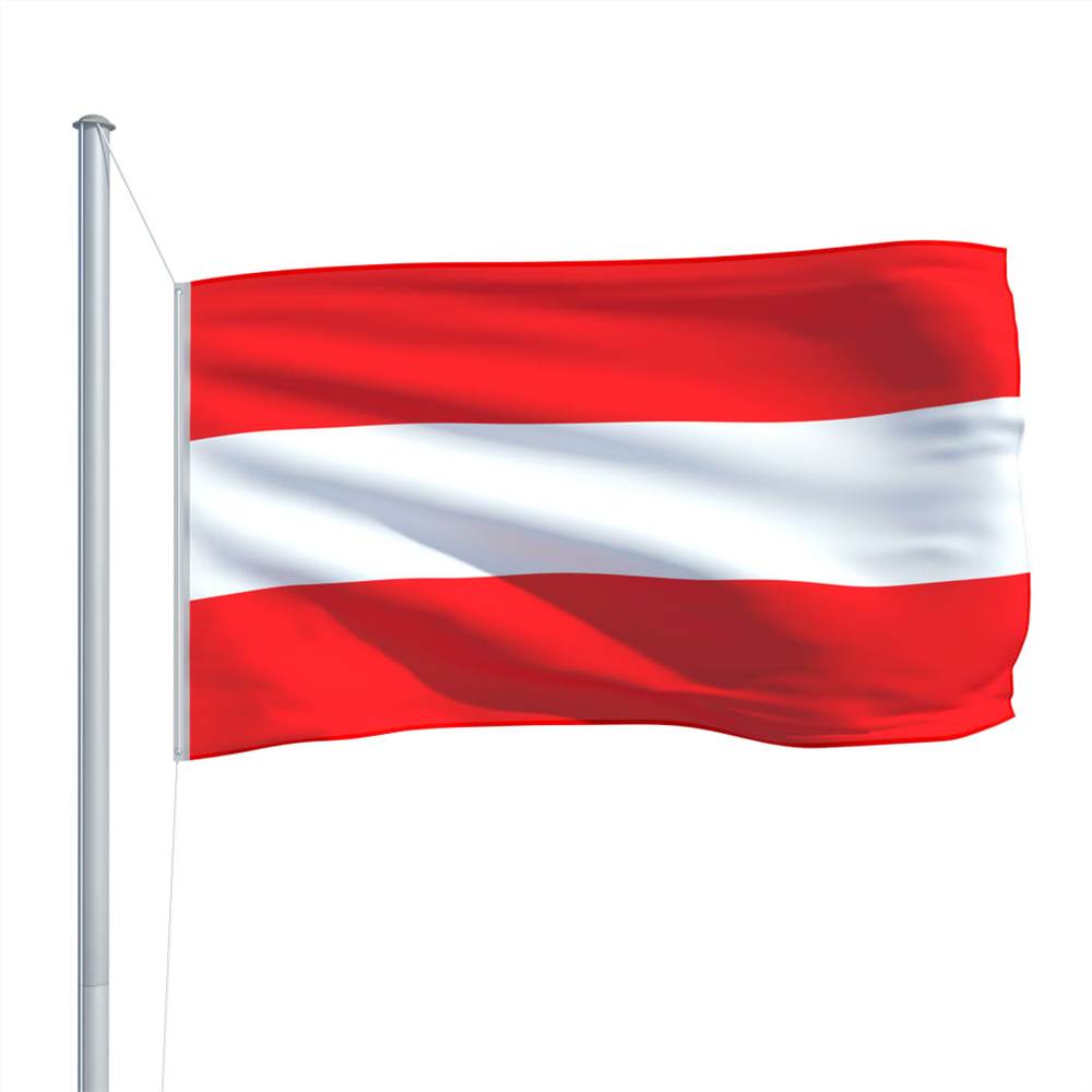 Austria Flag and Pole Aluminium 6,2 m