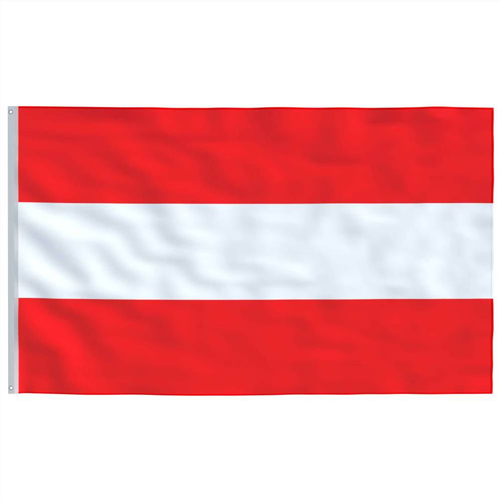 Austria Flag and Pole Aluminium 6,2 m