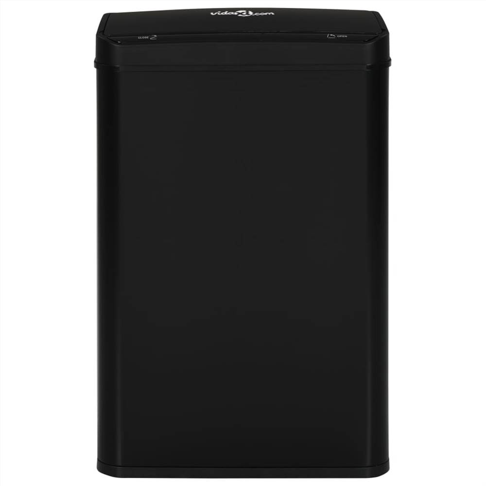 Automatic Sensor Dustbin Black Steel 60 L