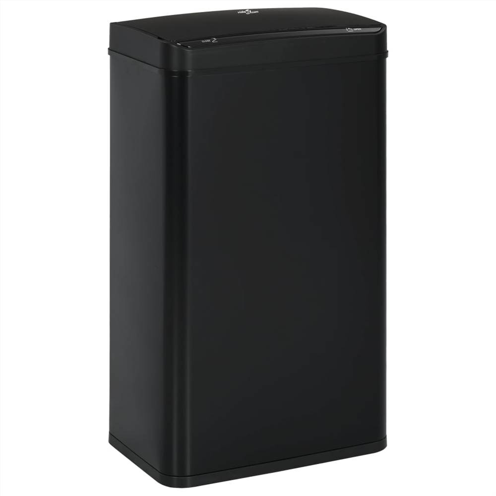 Automatic Sensor Dustbin Black Steel 70 L