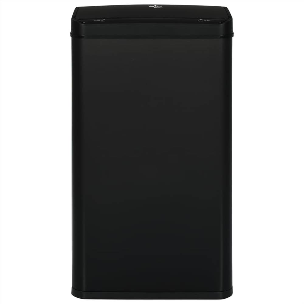 Automatic Sensor Dustbin Black Steel 70 L