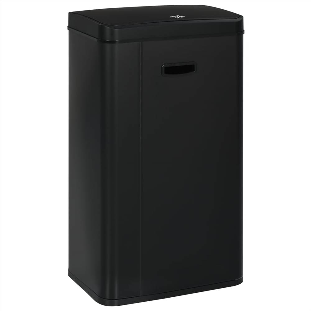 Automatic Sensor Dustbin Black Steel 70 L