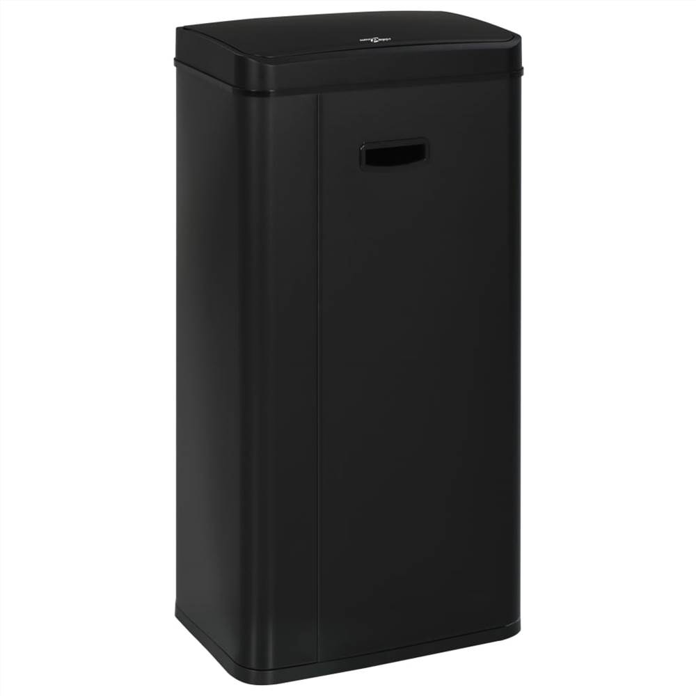 Automatic Sensor Dustbin Black Steel 80 L
