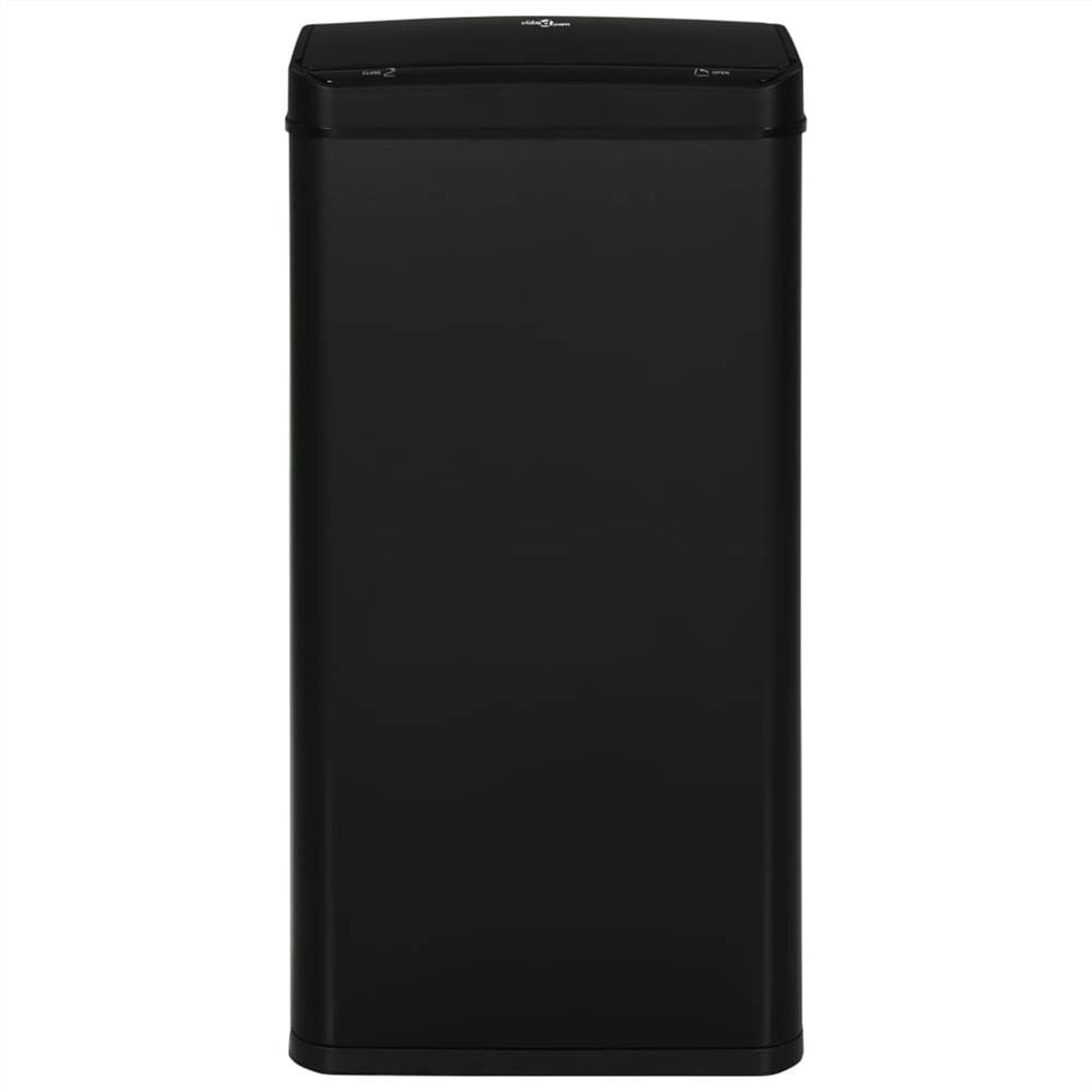 Automatic Sensor Dustbin Black Steel 80 L