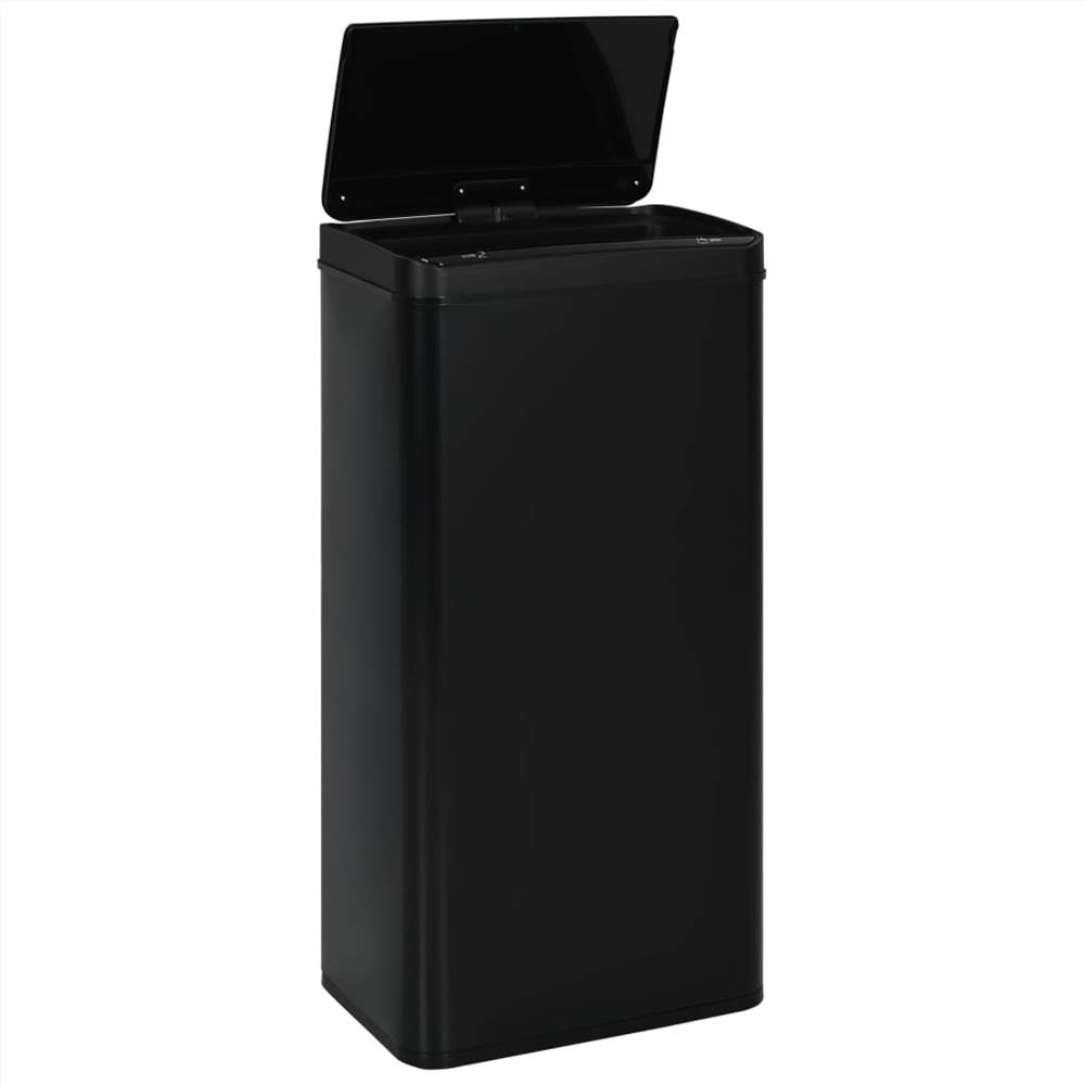 Automatic Sensor Dustbin Black Steel 80 L
