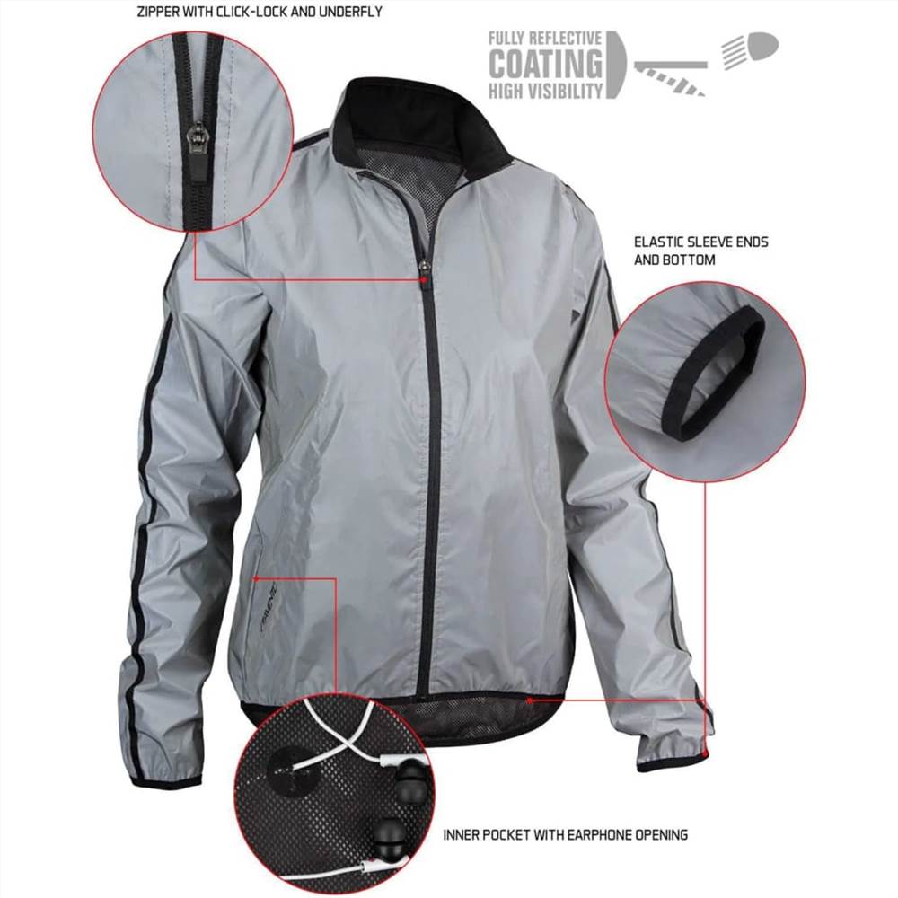 Avento Reflective Running Jacket Women 38 74RB-ZIL-38