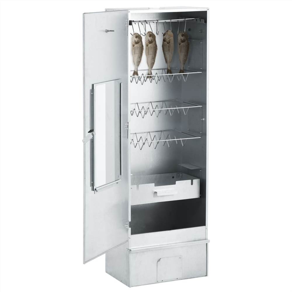 thumbnail image 2 of BBQ Oven Smoker With Table Galvanised Steel VSVS4896656 2 of 14