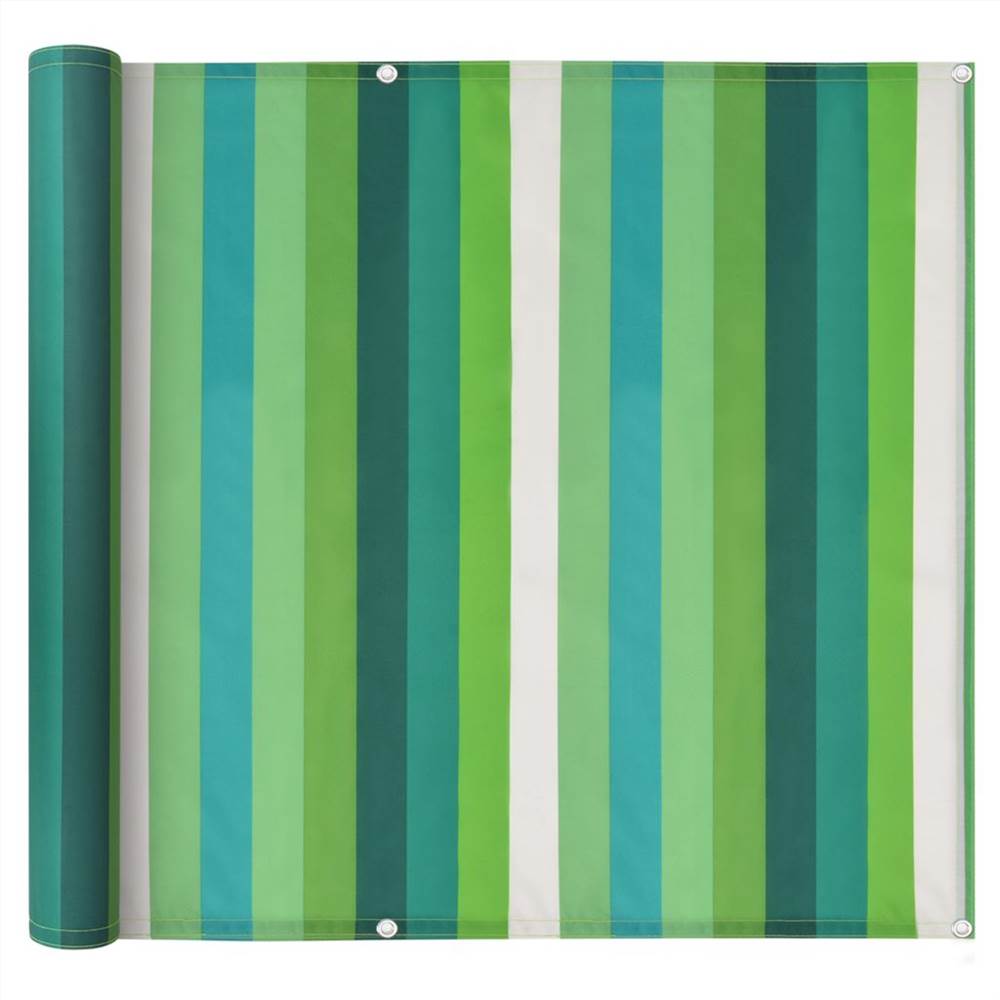 

Balcony Screen Oxford Fabric 75x600 cm Stripe Green