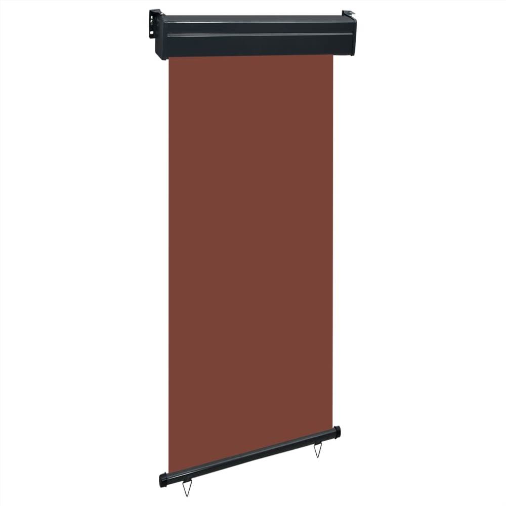 Balcony Side Awning 100x250 cm Brown, Other  - buy with discount