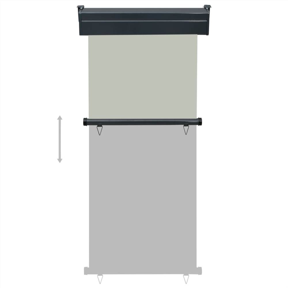 Balcony Side Awning 80x250 cm Grey