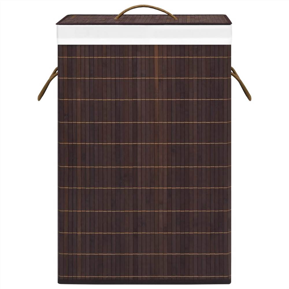 Bamboo Laundry Basket Brown 72 L