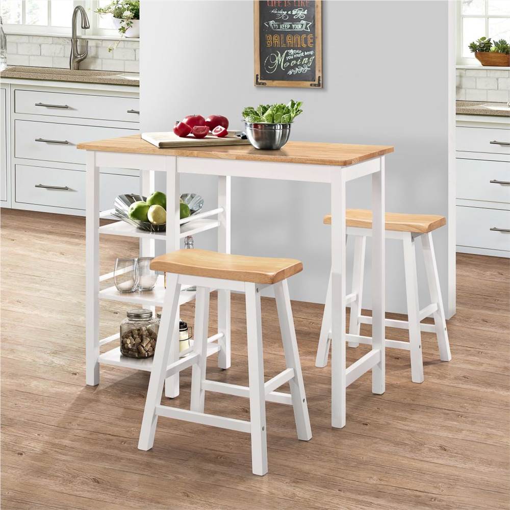 

Bar Set 3 Pieces MDF White