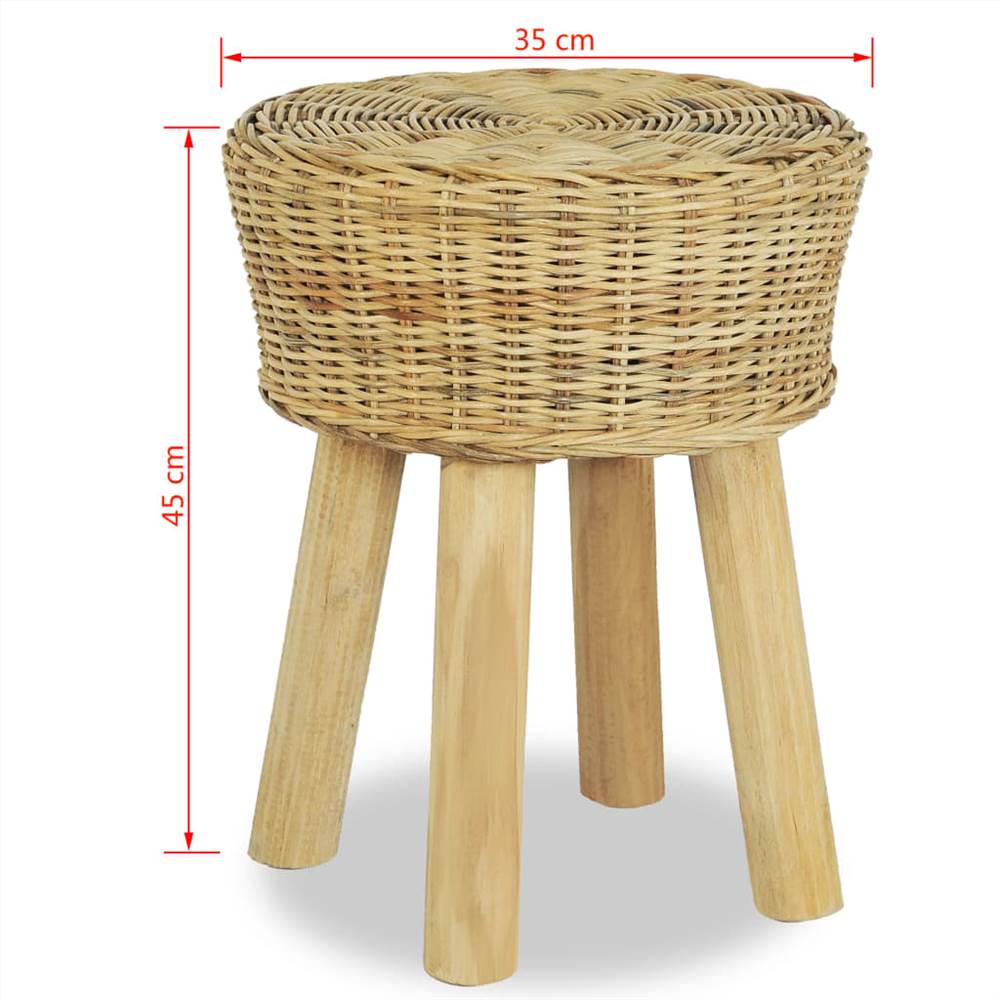 Bar Stool Natural Rattan