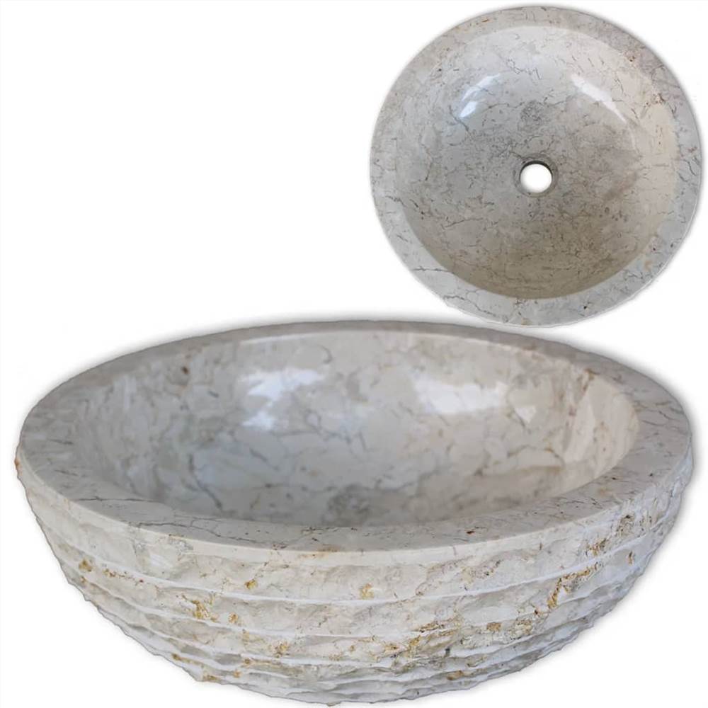 

Basin Marble 40 cm Cream