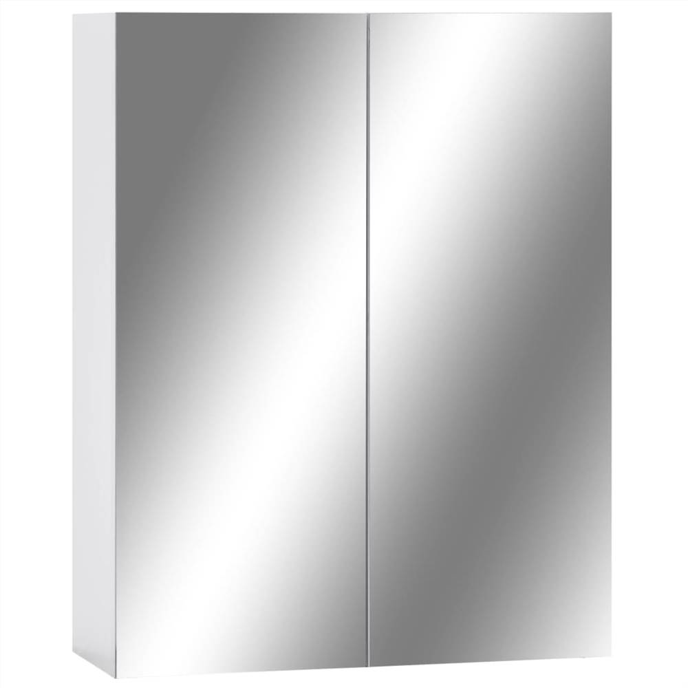Bathroom Mirror White 60x15x75 cm MDF