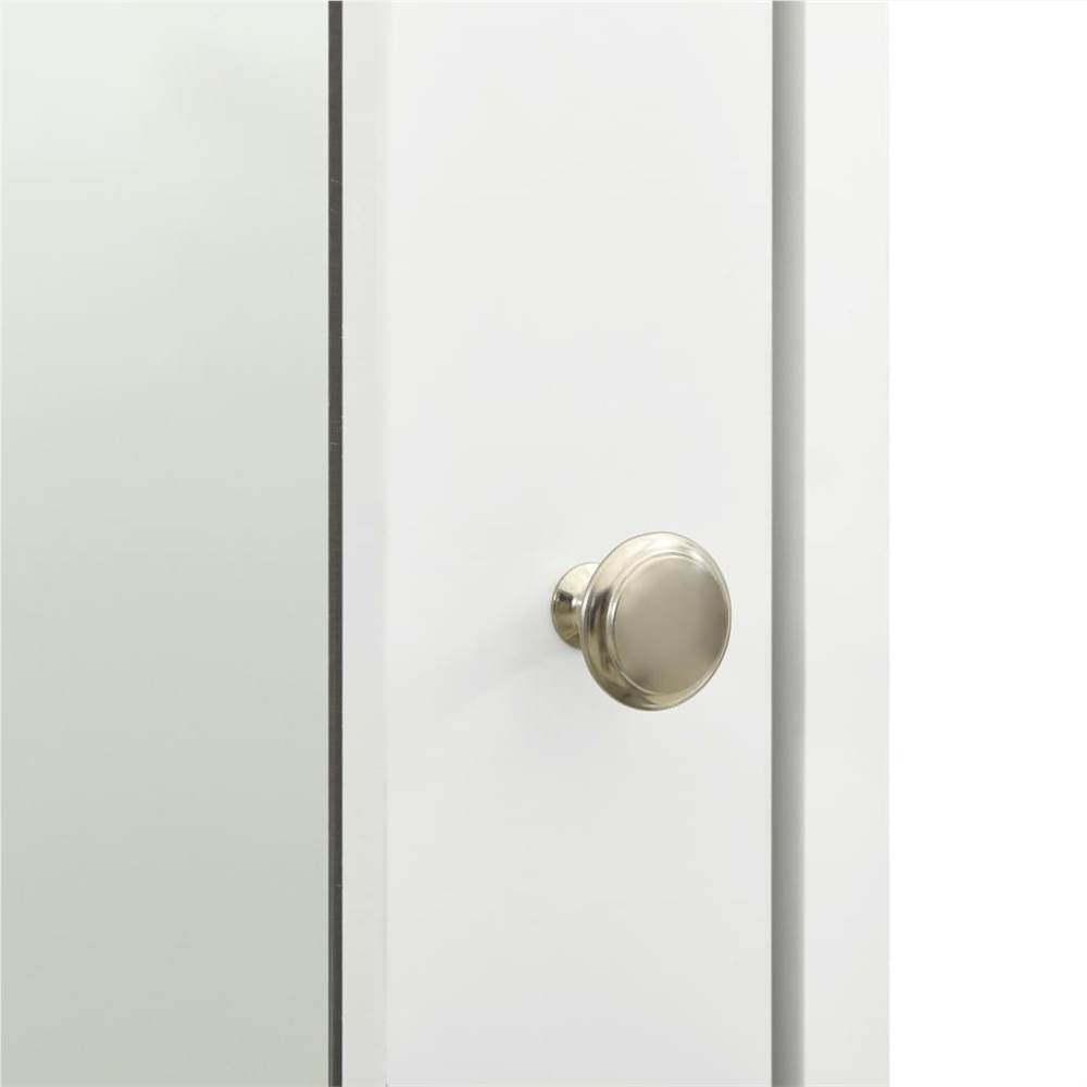 Bathroom Mirror Cabinet White 66x17x63 cm MDF