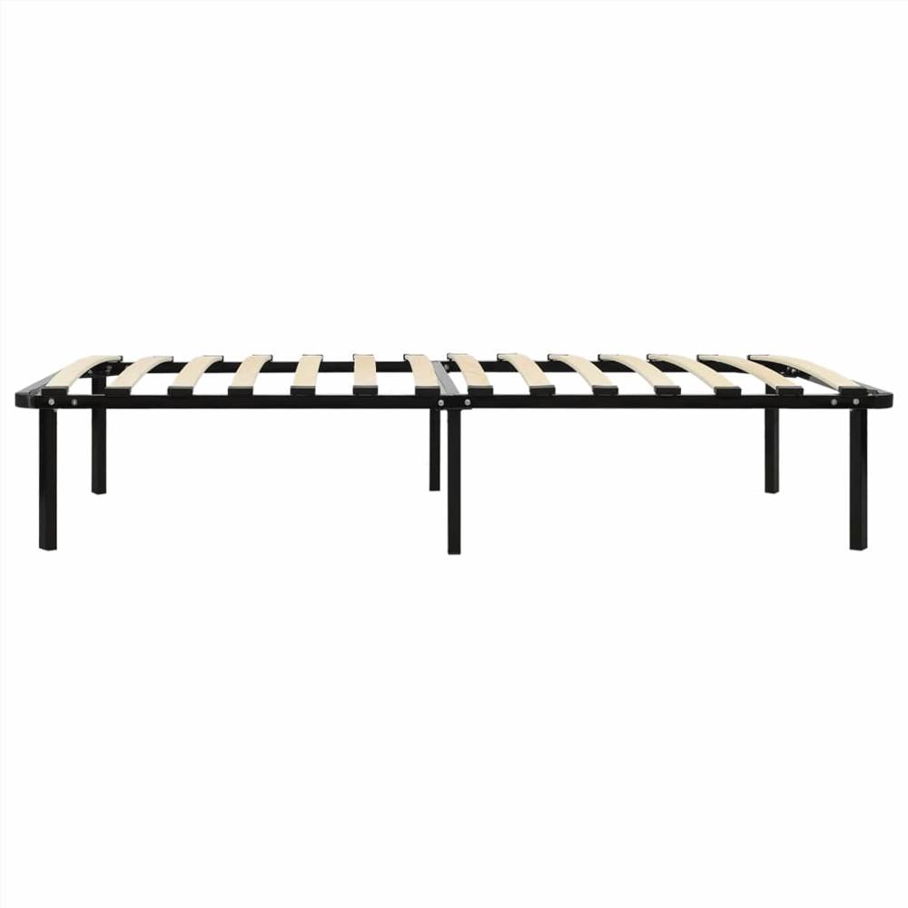 Bed Frame Black Metal 90x200 cm