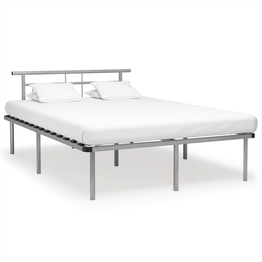 

Bed Frame Grey Metal 160x200 cm