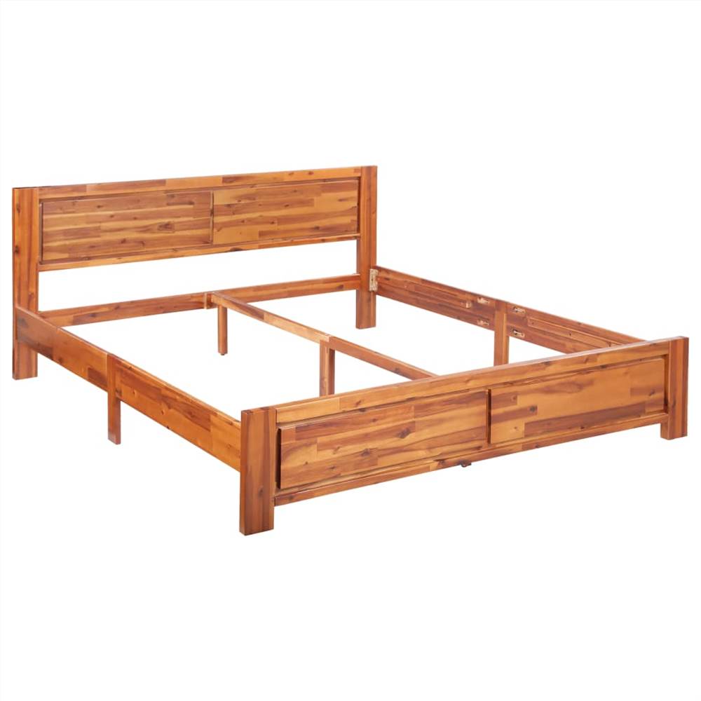 Bed Frame Solid Acacia Wood 160x200 cm
