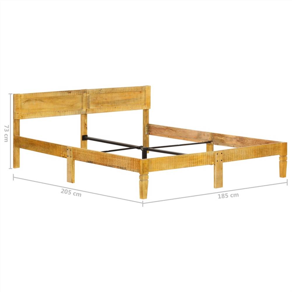 Bed Frame Solid Mango Wood 180 cm