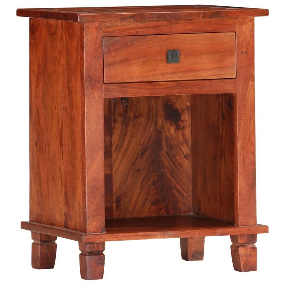 

Bedside Cabinet 40x30x50 cm Solid Acacia Wood