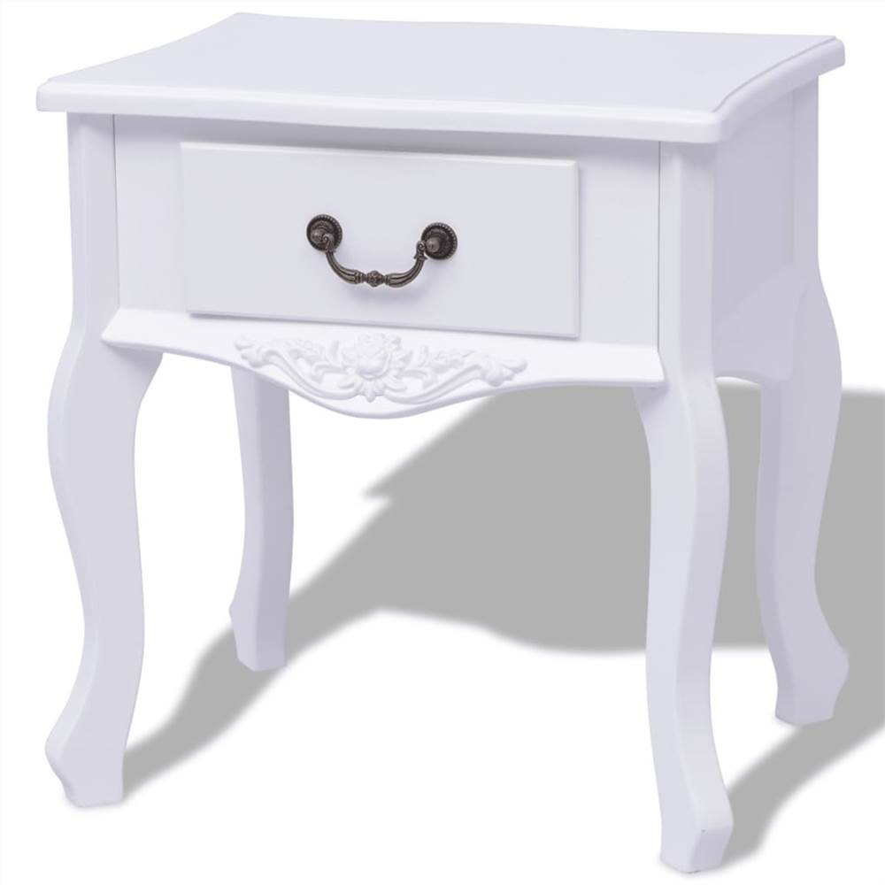 

Bedside Cabinet MDF White