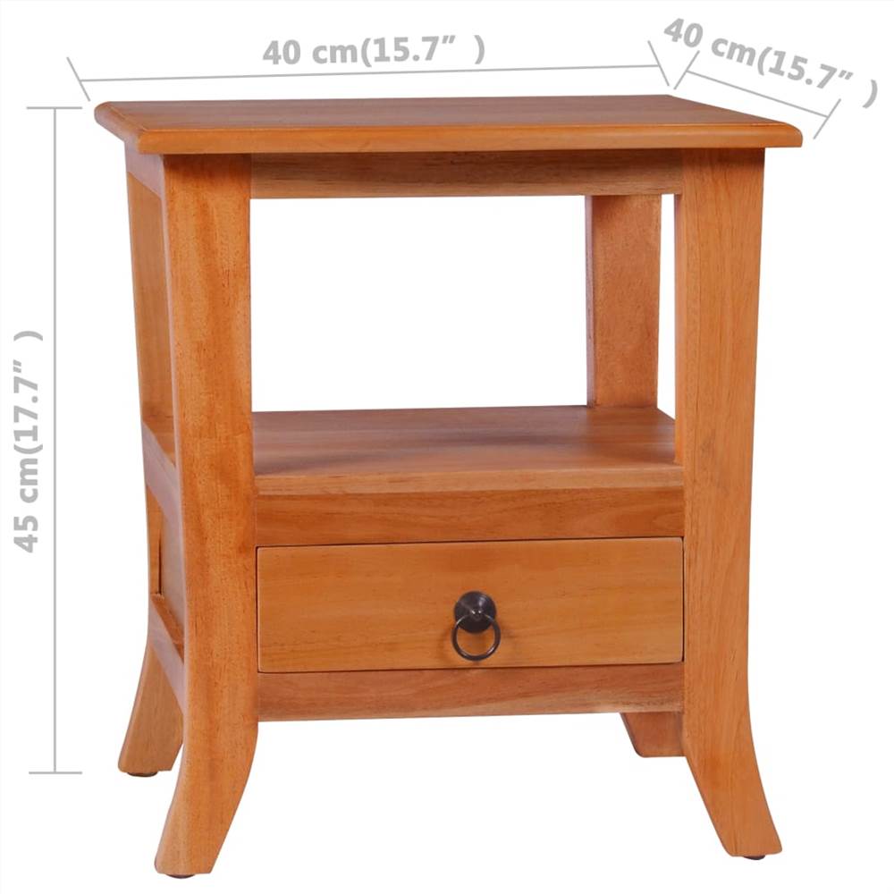 Bedside Cabinet Solid Mahogany Wood