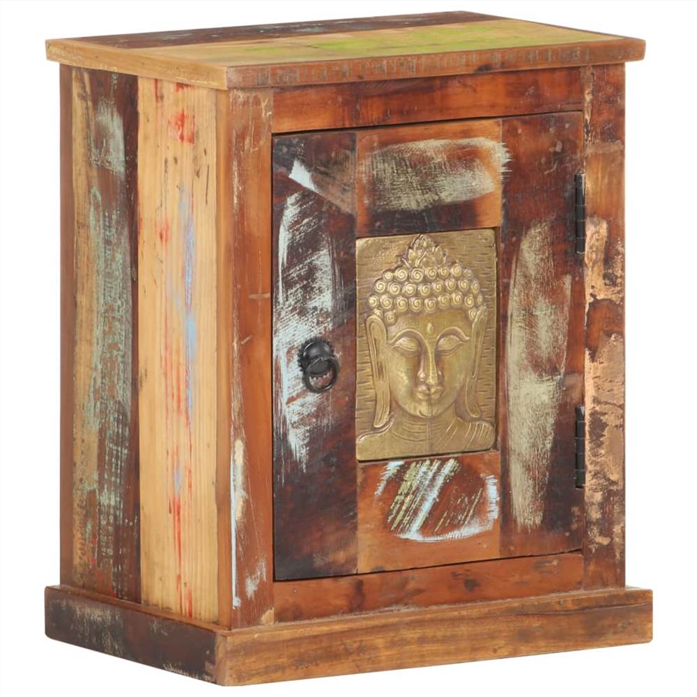 

Bedside Cabinet with Buddha Cladding 40x30x50 cm Reclaimed Wood