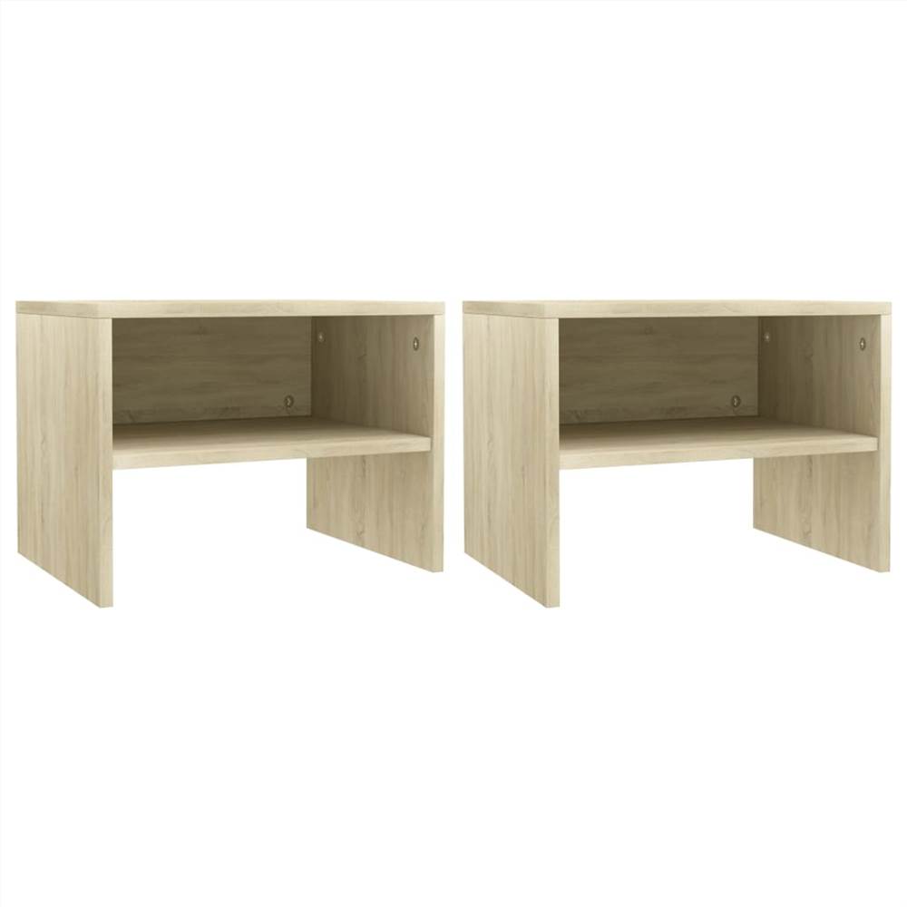 

Bedside Cabinets 2 pcs Sonoma Oak 40x30x30 cm Chipboard