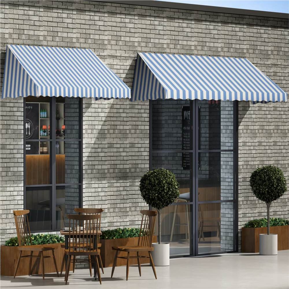 

Bistro Awning 300x120 cm Blue and White