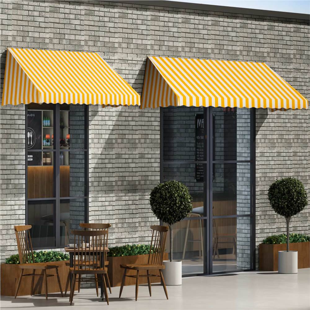 

Bistro Awning 400x120 cm Orange and White