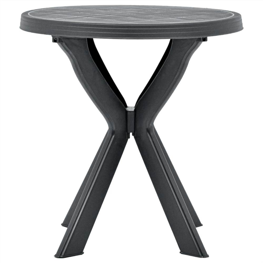 Bistro Table Anthracite ?70 cm Plastic