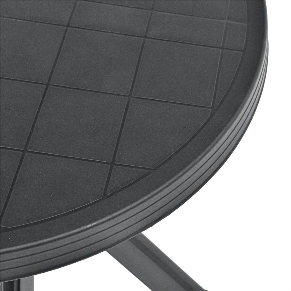 Bistro Table Anthracite ?70 cm Plastic