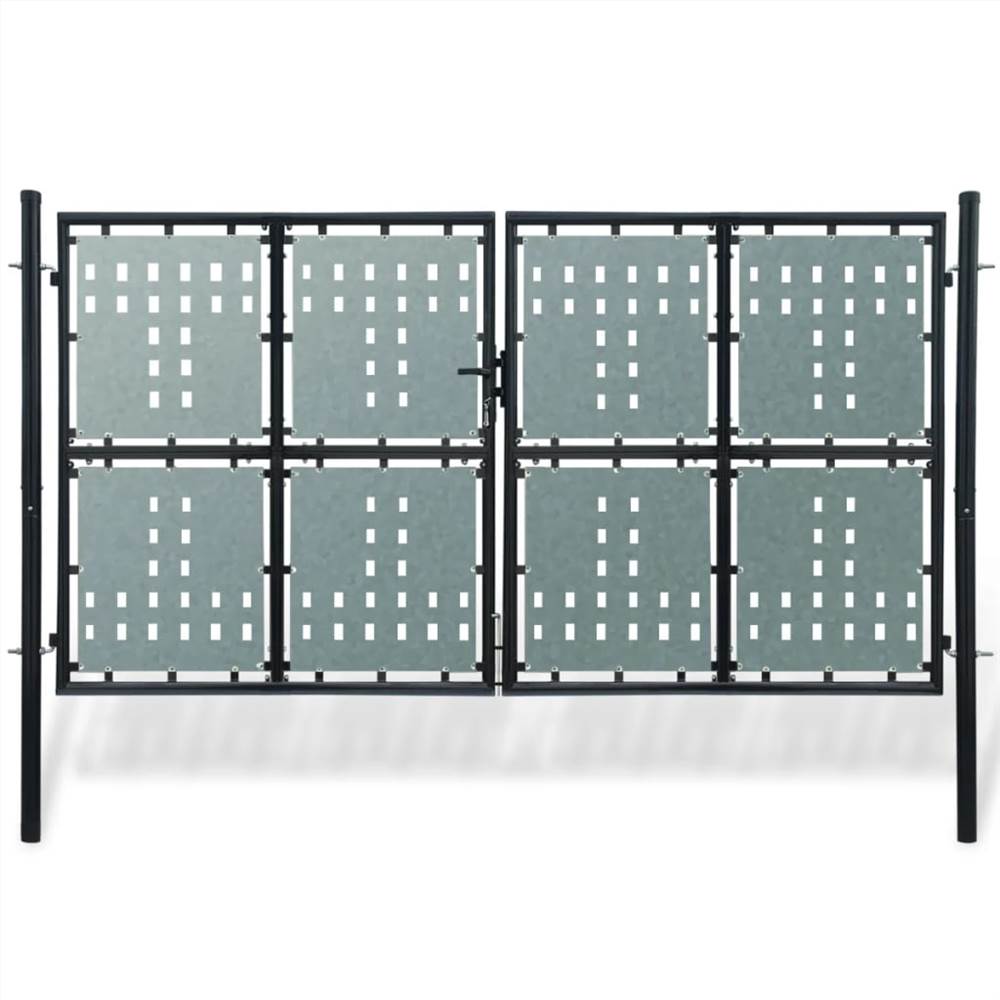 

Black Double Door Fence Gate 300 x 200 cm