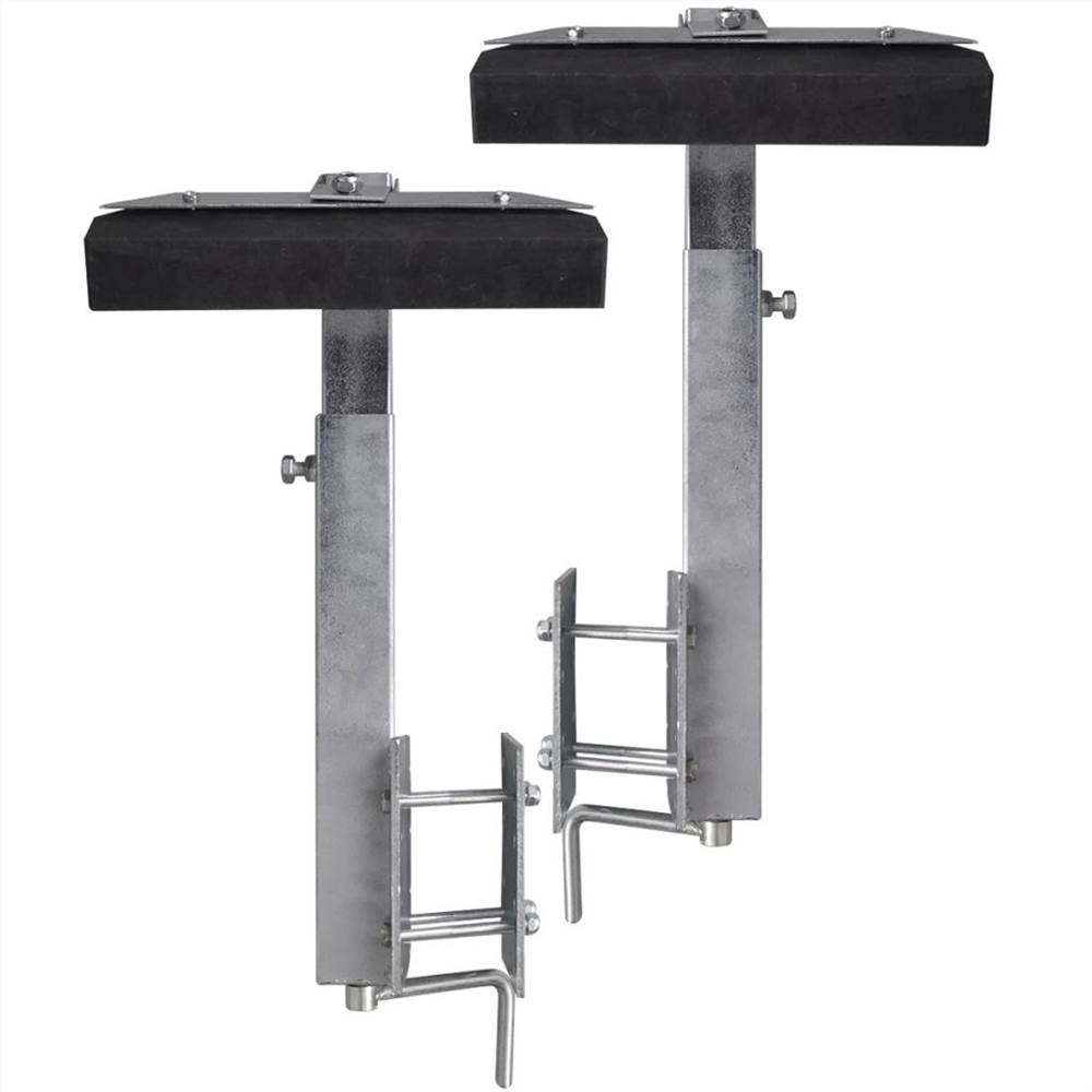 Boat Trailer Solid Bar Bow Support Set Of 2 63 88 Cm