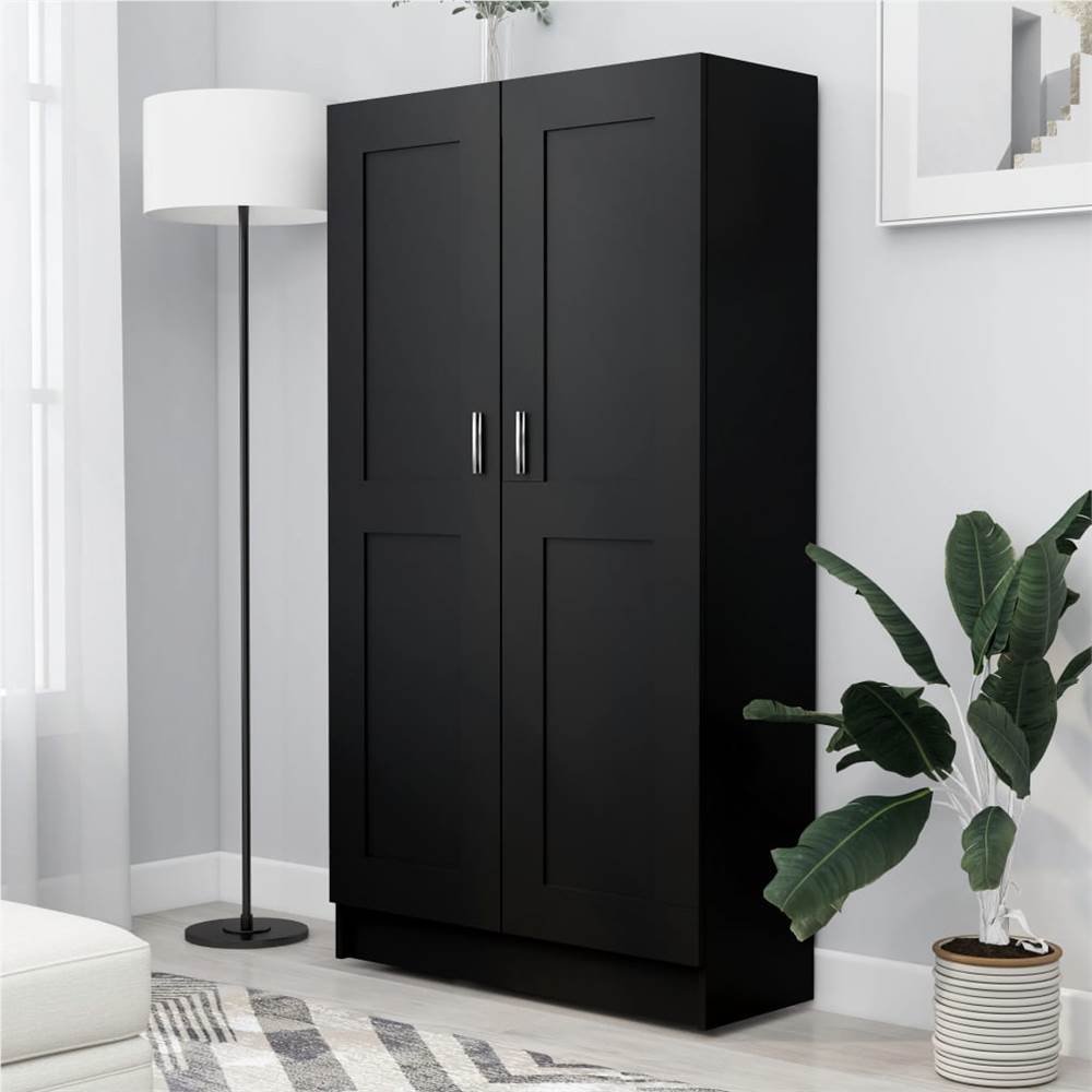 

Book Cabinet Black 82.5x30.5x150 cm Chipboard