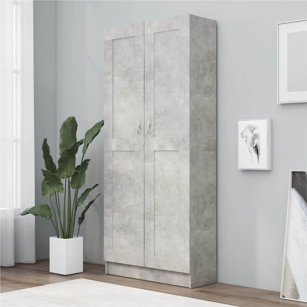 

Book Cabinet Concrete Grey 82.5x30.5x185.5 cm Chipboard