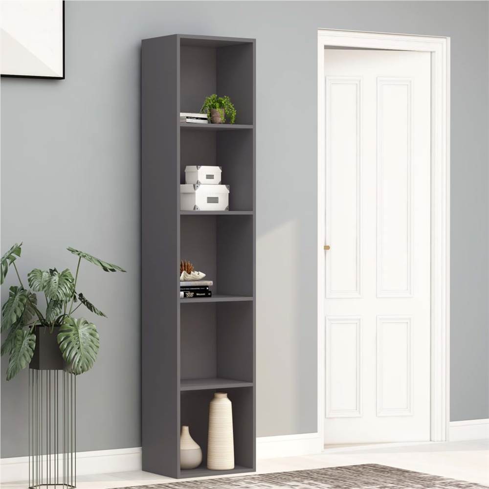 

Book Cabinet Grey 40x30x189 cm Chipboard