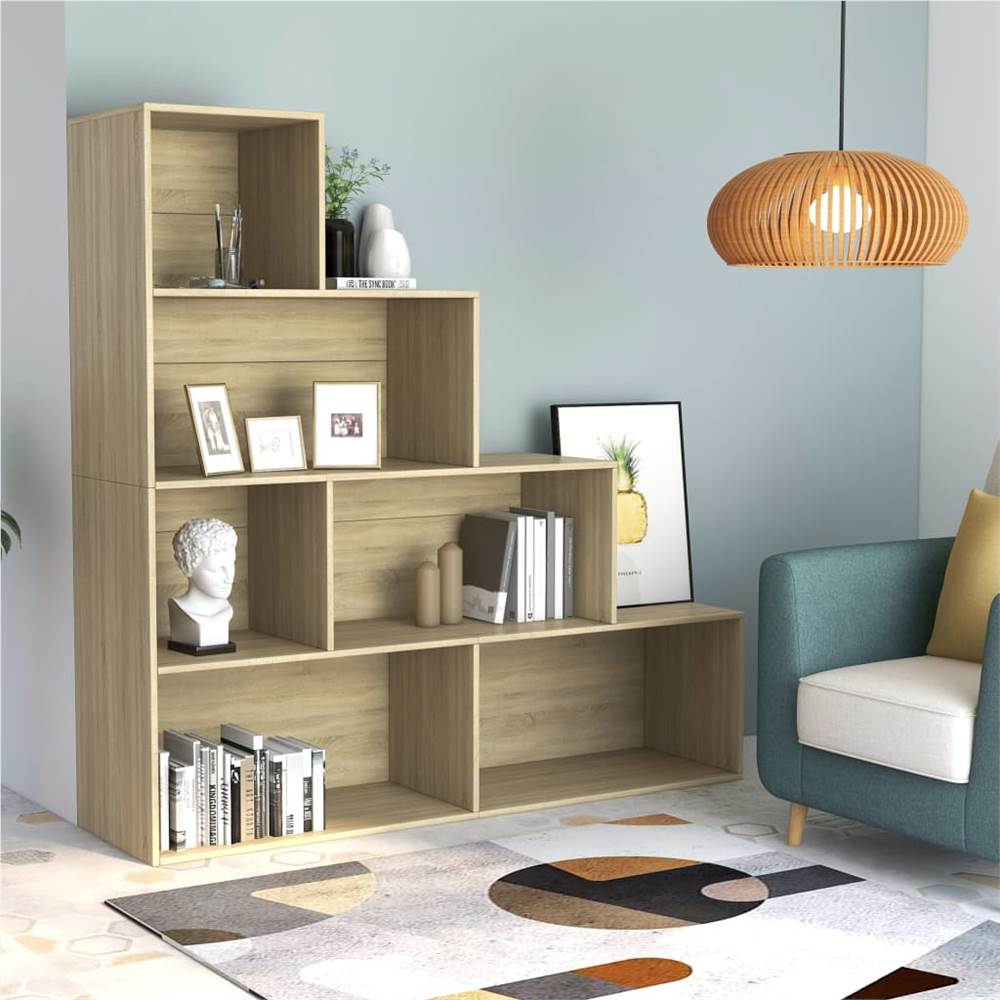 

Book Cabinet/Room Divider Sonoma Oak 155x24x160 cm Chipboard