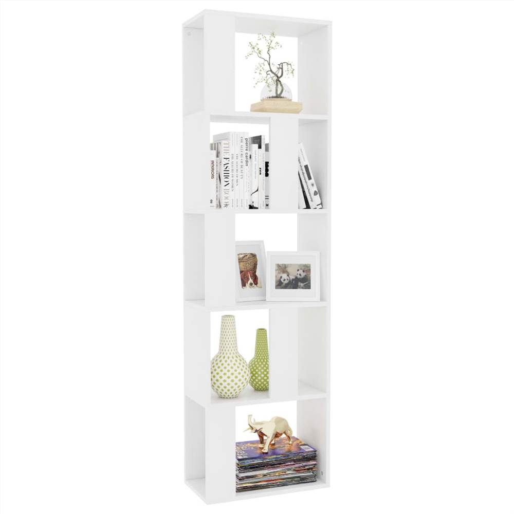 Book Cabinet/Room Divider White 45x24x159 cm Chipboard