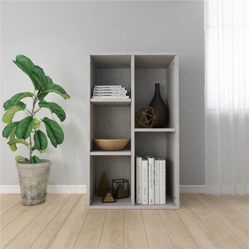 

Book Cabinet/Sideboard Concrete Grey 45x25x80 cm Chipboard