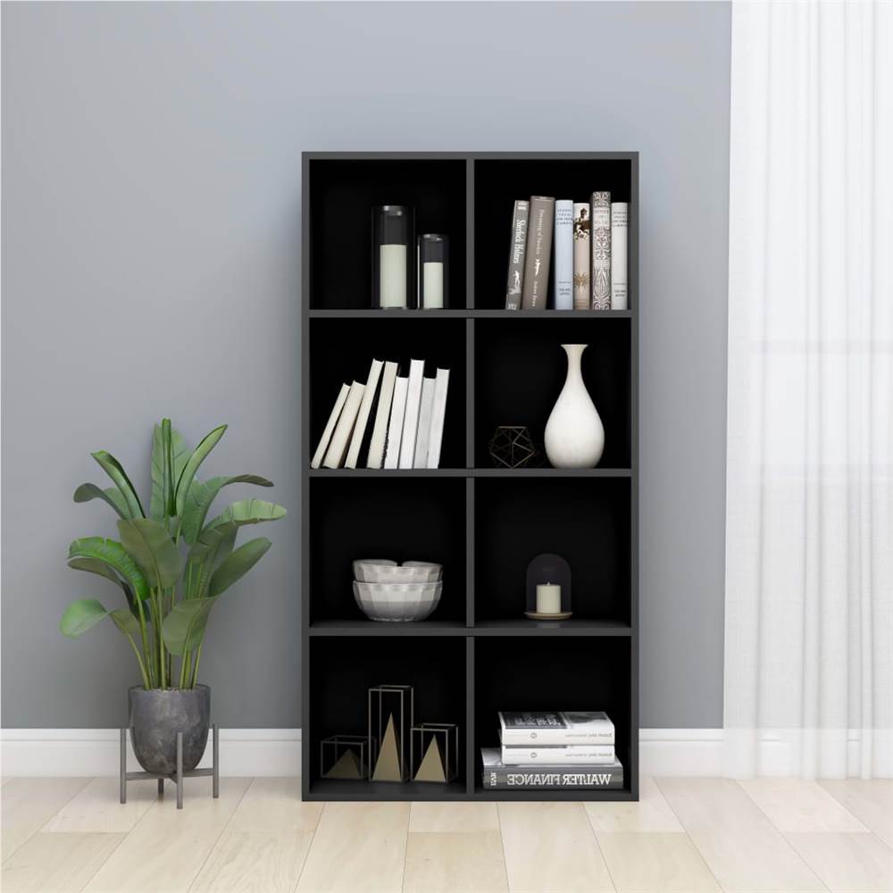 

Book Cabinet/Sideboard High Gloss Black 66x30x130 cm Chipboard