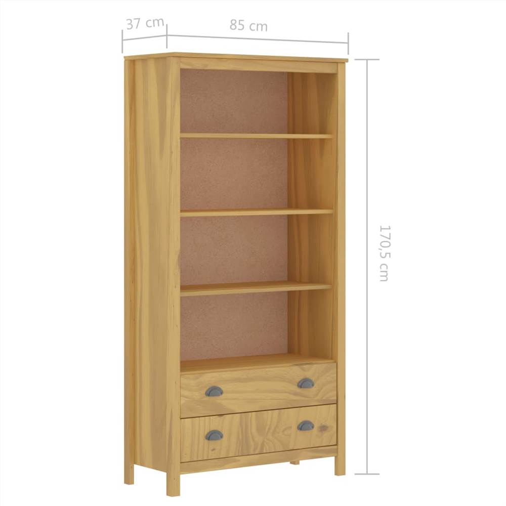 Bookcase Hill Range Honey Brown, Honey Colored Bookcase
