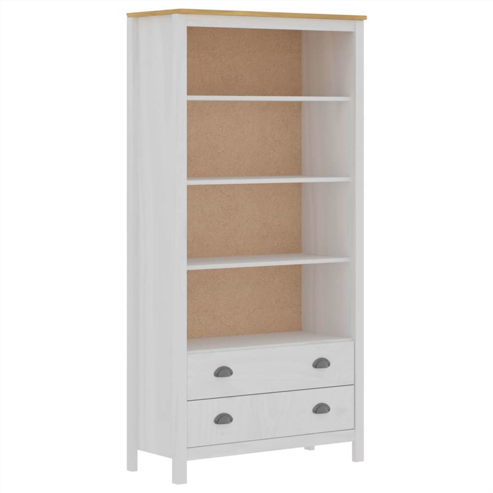 

Bookcase Hill Range White 85x37x170.5 cm Solid Pine Wood