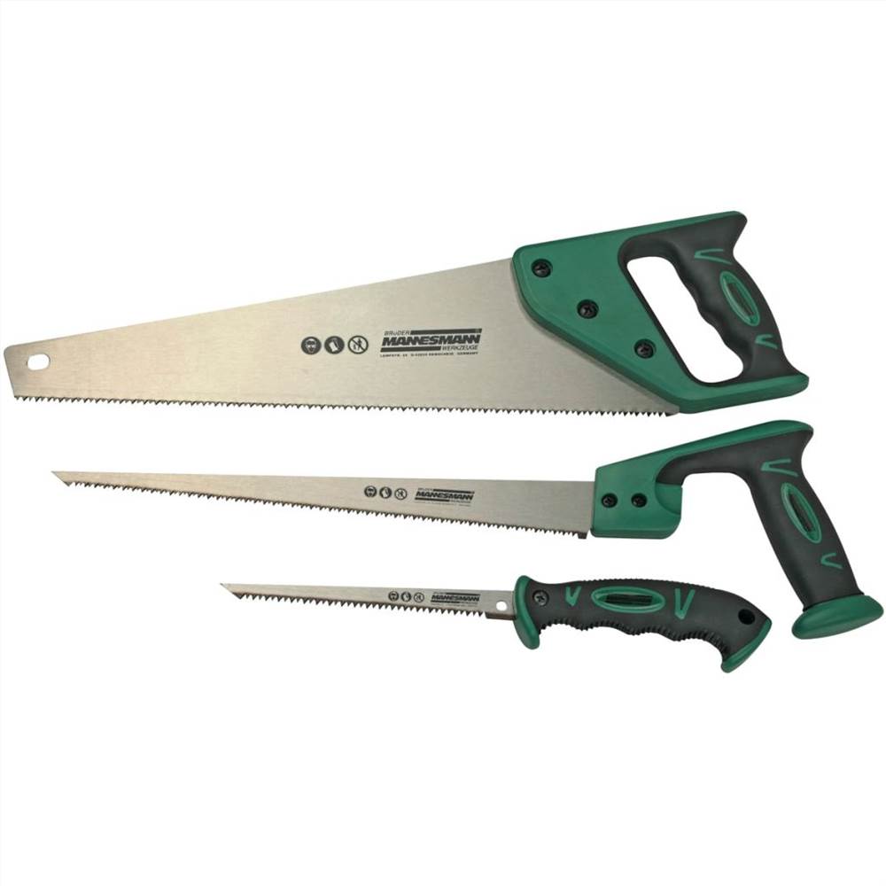 Brüder Mannesmann 3 Piece Saw Set Steel 30115