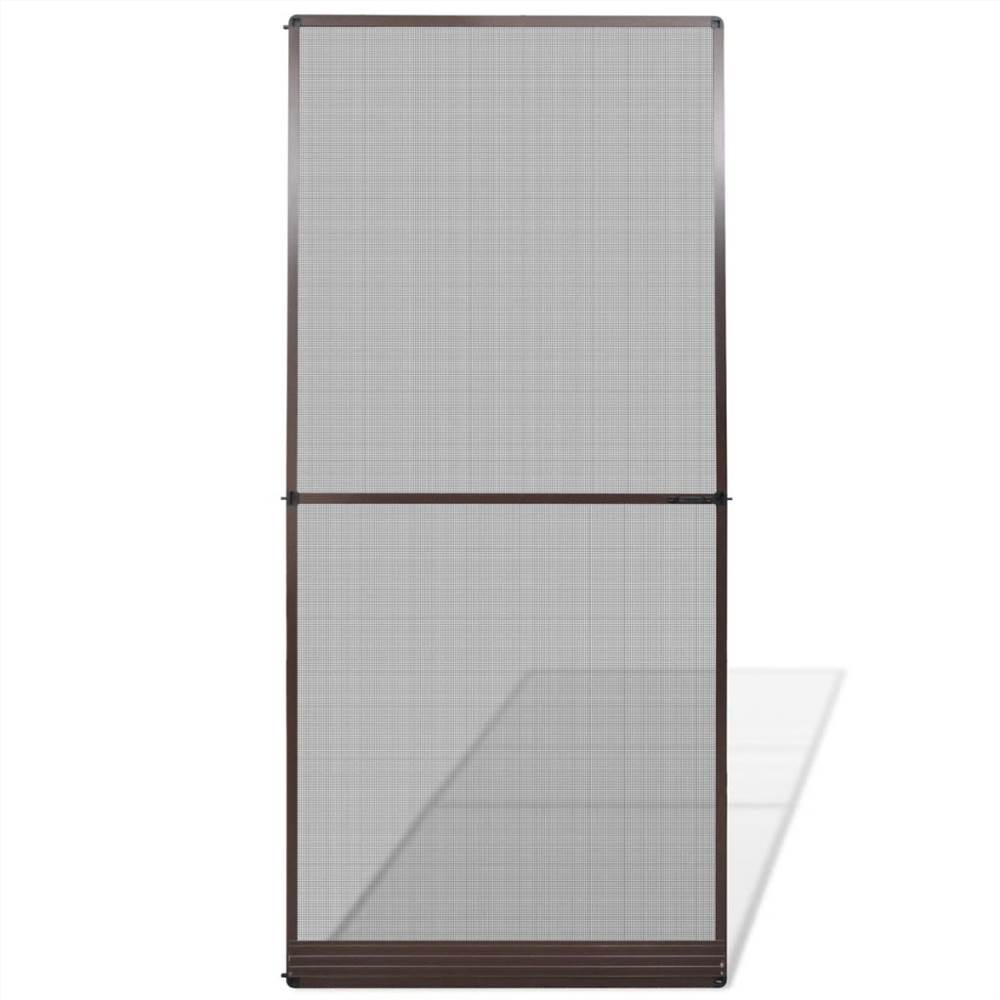 Brown Hinged Insect Screen for Doors 100 x 215 cm