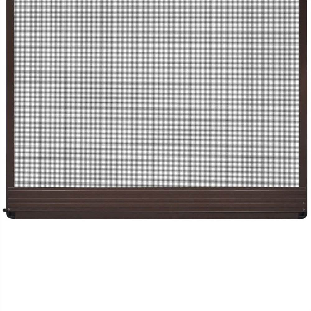 Brown Hinged Insect Screen for Doors 100 x 215 cm